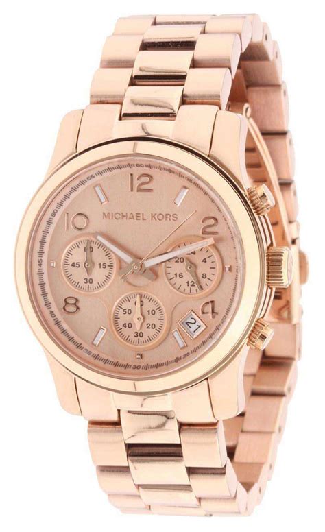 michael kors female rose gold watch|rose gold mk watch women's.